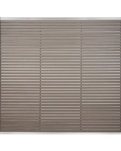 WPC Zaunlamellen | schokobraun - silber | Serie HÖRVIG