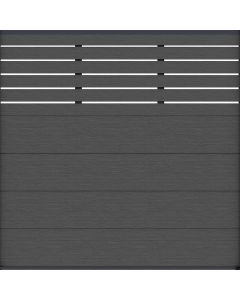 WPC Zaunelement | anthrazit | Serie MALCHOW