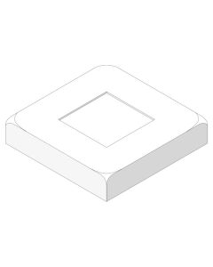 Abdeckkappe für Aluminium Systempfosten| Sichtschutz VETRO