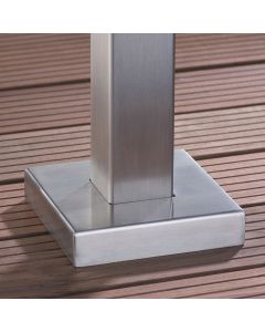 Abdeckkappe für Schraubplatte - Sichtschutz Vetro | Edelstahl