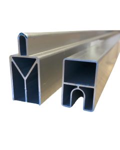 Alu-Leisten Befestigungsset Serie WOLLBACH | für Aluminium Steckpfosten