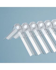 Acrylglas Wellfirsthaube trapez 76/18