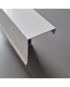 Aluminium Klemmdeckel mit Wetterschenkel für WILKULUX® & EASY® Profilsysteme in 60mm