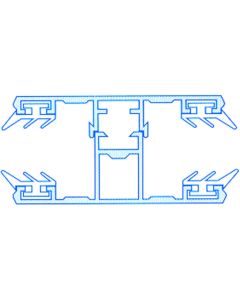 Wilkulux® Komplettsystem Mitte für 16mm Stegplatten