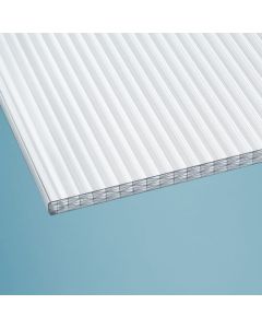 Polycarbonat Doppelstegplatte Sun Stop opal-weiß 25mm