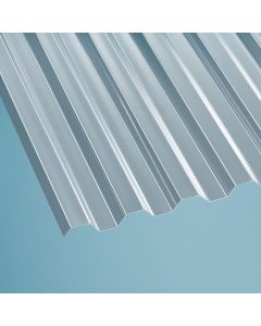 Polycarbonat Wellplatte 76/18 trapez klar 1,3mm