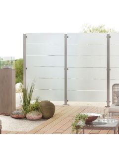 Glaselement Sichtschutz Vetro | Dekor 82 - satiniert