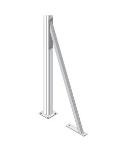 Sturmanker für Aluminium Systempfosten | Sichtschutz VETRO