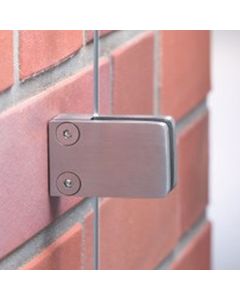 Wandklemmbacken-Set - Sichtschutz Vetro | Edelstahl