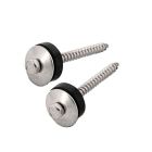 Edelstahlschrauben 6,3mm mit Pilzdichtung für Metall | Wilkes