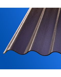 Highlux ® Acrylglas Wellplatten 76/18 C-Struktur rauchbraun 3mm