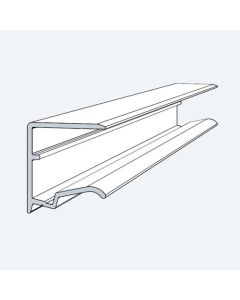 Kantenschutz mit Tropfnase | für 32mm Stegplatten | Länge: 1230mm | Farbe: pressblank