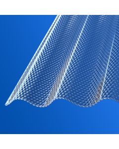 Acrylglas Wellplatte 76/18 Wabenstruktur klar - Komplettset