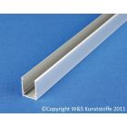 Aluminium U-Profil für Stegplatten 16mm