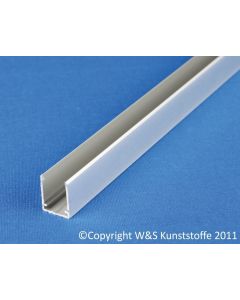 Aluminium U-Profil für Stegplatten 16mm