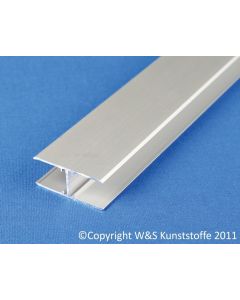 Aluminium H-Profil für Stegplatten 16mm