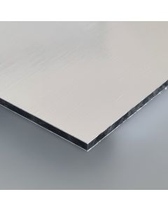 ALUCOM® Alu-Verbundplatten | Edelstahl gebürstet - einseitig | 3mm stark