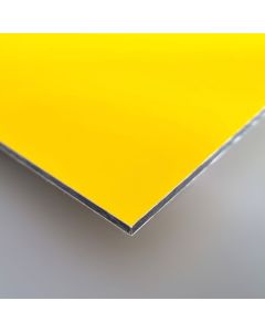 Alu-Verbundplatten ALUCOM® | Gelb - beidseitig matt | 3mm stark