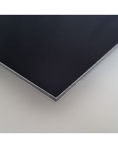 Alu-Verbundplatten ALUCOM® | Schwarz - beidseitig matt | 3mm stark
