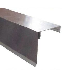 Aluminium Zierklemmdeckel mit Wetterschenkel | für 60mm Stegplattenprofile