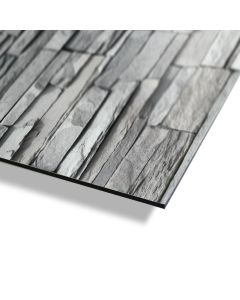 Aluminium-Verbundplatten ALUCOM® Design - Exterieur | Bruchstein Mittelgrau | 6mm stark