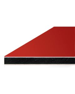 Alu-Verbundplatten ALUCOM® | Rot - beidseitig matt | 3mm stark
