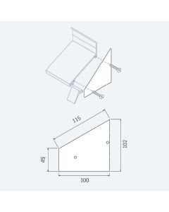 alwo® Wandanschluss Seitenteil / Seitenblende - Set