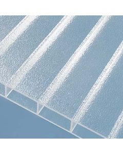 Komplettset mit Highlux® Acrylglas Stegplatten | 32/16 IC-Struktur | farblos