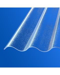 Dacheindeckung Komplettset | Acrylglas Wellplatten Highux® 76/18 | C-Struktur Farblos