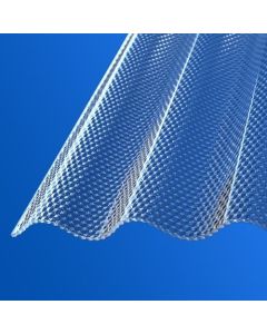 Dacheindeckung Komplettset | Acrylglas Wellplatten Highux® 76/18 | Wabenstruktur Farblos
