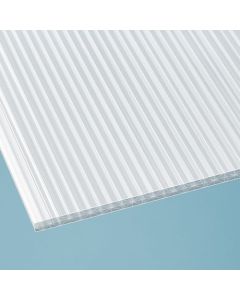 Polycarbonat Stegplatte X-Struktur opal-weiß 16mm