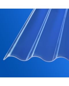 Dacheindeckung Komplettset | Polycarbonat Wellplatten 76/18 |Glatt - klar