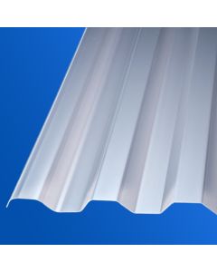 Polycarbonat Wellplatten ca. 1mm | Metallic Look 76/18 | Silvergrey