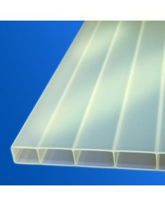 Komplettset mit Highlux® Acrylglas Stegplatten | 32/16 Sunstop Sky | opal