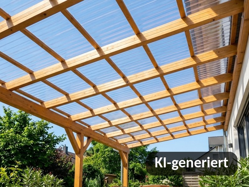 Terrassendach aus PLEXIGLAS-Stegplatten