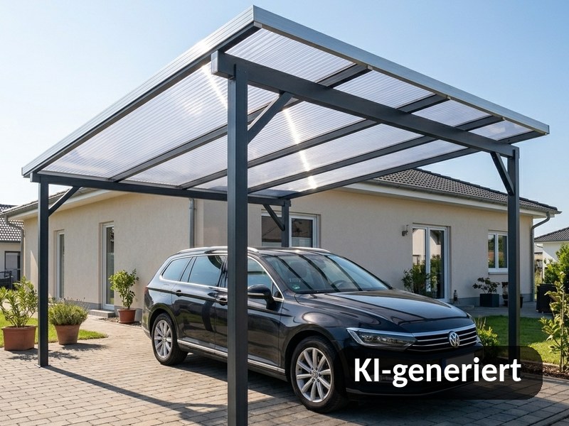 Terrassendach und Carport aus Polycarbonat-Stegplatten